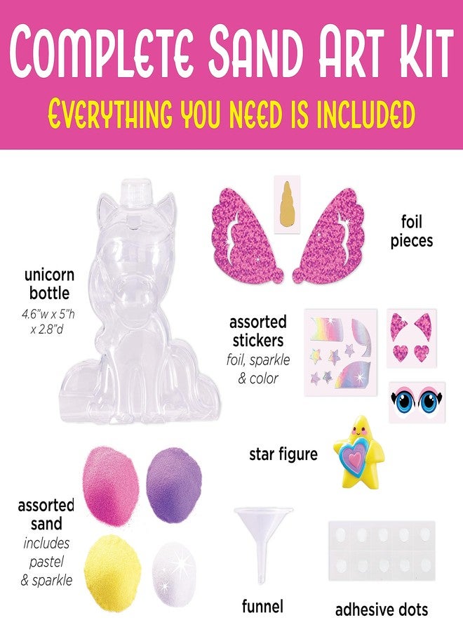 Creativity for Kids Sand Art Kit: Unicorn - DIY Sand Art Kits for Kids, Easter Basket Stuffers & Unicorn Gifts for Girls, Arts and Crafts for Kids (Ages 6+) - Image 4